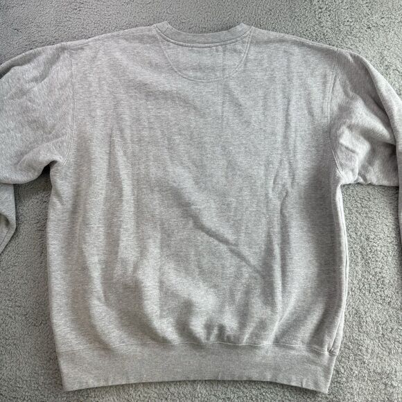 NC State Wolfpack Sweatshirt Mens XXL Grey Nike Pullover Center Swoosh Crewneck - Picture 7 of 8